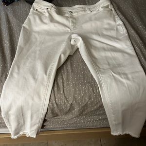 Womans Plus Vince Camuto White Jeans